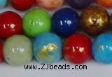 CMJ1014 15.5 inches 12mm round mixed Mashan jade beads wholesale