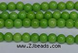 CMJ113 15.5 inches 4mm round Mashan jade beads wholesale