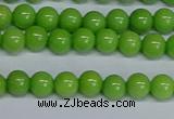 CMJ114 15.5 inches 6mm round Mashan jade beads wholesale