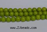 CMJ267 15.5 inches 4mm round Mashan jade beads wholesale