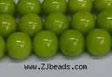 CMJ271 15.5 inches 12mm round Mashan jade beads wholesale