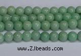 CMJ281 15.5 inches 4mm round Mashan jade beads wholesale