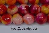 CMJ404 15.5 inches 12mm round rainbow jade beads wholesale