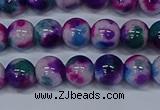 CMJ409 15.5 inches 8mm round rainbow jade beads wholesale