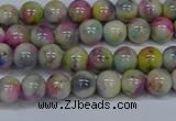 CMJ436 15.5 inches 6mm round rainbow jade beads wholesale