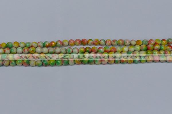 CMJ457 15.5 inches 6mm round rainbow jade beads wholesale
