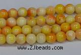 CMJ505 15.5 inches 4mm round rainbow jade beads wholesale