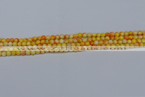 CMJ505 15.5 inches 4mm round rainbow jade beads wholesale