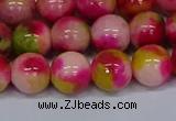 CMJ516 15.5 inches 12mm round rainbow jade beads wholesale