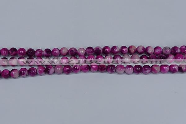 CMJ528 15.5 inches 8mm round rainbow jade beads wholesale