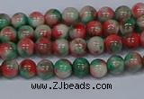 CMJ533 15.5 inches 4mm round rainbow jade beads wholesale