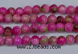 CMJ547 15.5 inches 4mm round rainbow jade beads wholesale