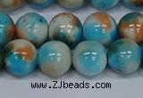 CMJ579 15.5 inches 12mm round rainbow jade beads wholesale