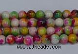 CMJ589 15.5 inches 4mm round rainbow jade beads wholesale