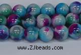 CMJ612 15.5 inches 8mm round rainbow jade beads wholesale