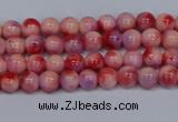 CMJ617 15.5 inches 4mm round rainbow jade beads wholesale