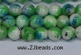 CMJ626 15.5 inches 8mm round rainbow jade beads wholesale