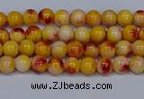 CMJ645 15.5 inches 4mm round rainbow jade beads wholesale