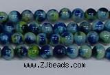 CMJ666 15.5 inches 4mm round rainbow jade beads wholesale