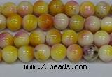 CMJ695 15.5 inches 6mm round rainbow jade beads wholesale