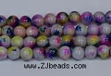 CMJ708 15.5 inches 4mm round rainbow jade beads wholesale