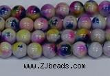 CMJ709 15.5 inches 6mm round rainbow jade beads wholesale