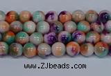 CMJ722 15.5 inches 4mm round rainbow jade beads wholesale