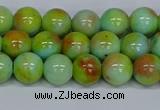CMJ738 15.5 inches 8mm round rainbow jade beads wholesale