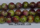 CMJ745 15.5 inches 8mm round rainbow jade beads wholesale