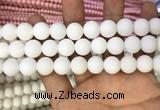 CMJ804 15.5 inches 12mm round matte Mashan jade beads wholesale