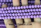 CMJ816 15.5 inches 6mm round matte Mashan jade beads wholesale