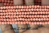 CMJ825 15.5 inches 4mm round matte Mashan jade beads wholesale