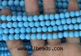 CMJ836 15.5 inches 6mm round matte Mashan jade beads wholesale