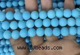 CMJ838 15.5 inches 10mm round matte Mashan jade beads wholesale