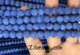 CMJ847 15.5 inches 8mm round matte Mashan jade beads wholesale