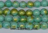 CMJ970 15.5 inches 4mm round Mashan jade beads wholesale