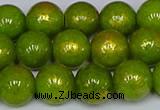 CMJ987 15.5 inches 8mm round Mashan jade beads wholesale