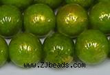 CMJ989 15.5 inches 12mm round Mashan jade beads wholesale