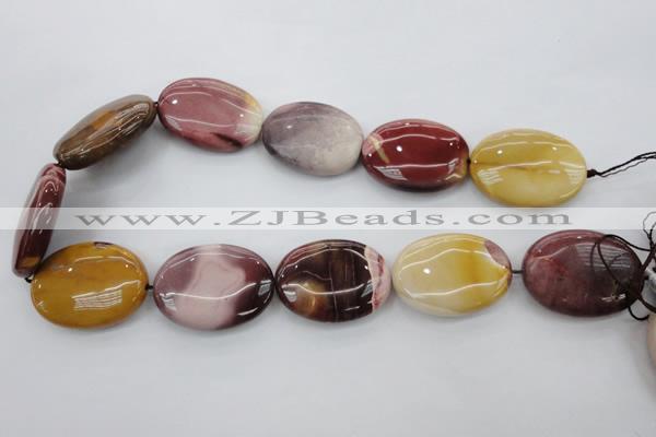 CMK144 15.5 inches 25*35mm oval mookaite beads wholesale