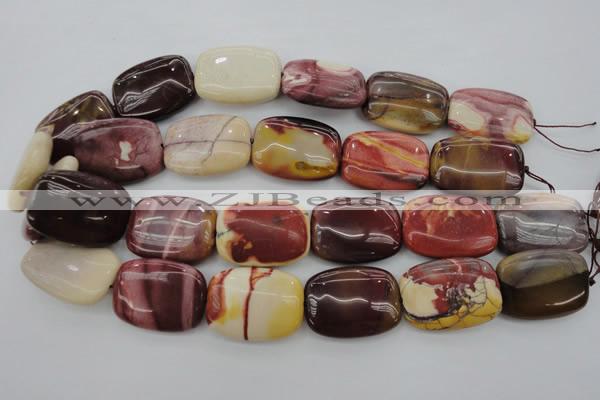 CMK148 15.5 inches 22*30mm rectangle mookaite beads wholesale