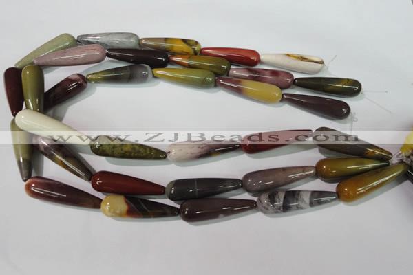 CMK227 15.5 inches 10*35mm teardrop mookaite gemstone beads