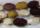 CMK233 15.5 inches 10*18mm faceted nuggets mookaite gemstone beads