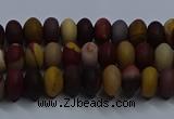 CMK301 15.5 inches 5*8mm rondelle matte mookaite beads wholesale