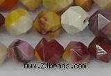 CMK326 15.5 inches 10mm faceted nuggets mookaite gemstone beads