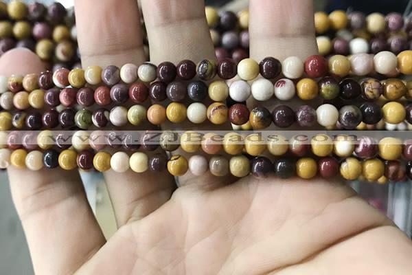 CMK330 15.5 inches 4mm round mookaite beads wholesale