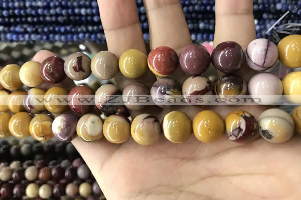 CMK334 15.5 inches 12mm round mookaite beads wholesale