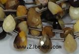 CMK34 15.5 inches 10*15mm faceted teardrop mookaite beads wholesale