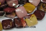 CMK42 15.5 inches 15*15mm faceted square mookaite beads wholesale
