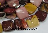 CMK42 15.5 inches 15*15mm faceted square mookaite beads wholesale