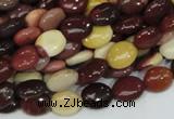 CMK73 15.5 inches 8*10mm oval mookaite gemstone beads wholesale